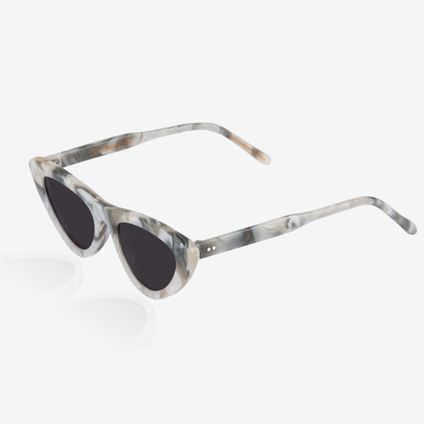 a close up of a pair of glasses on a table 